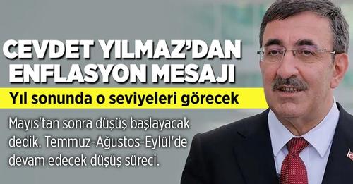 CEVDET YILMAZ YIL SONU ENFLASYONU İÇİN RAKAM VERDİ