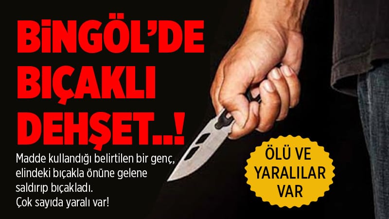 BİNGÖL`DE BIÇAKLI DEHŞET: 2 ÖLÜ 7 YARALI