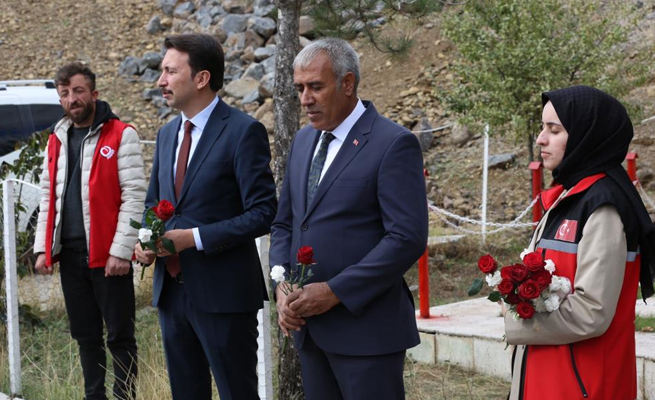 ŞEHİT EDİLEN 19 VATANDAŞ KABİRLERİ BAŞINDA ANILDI
