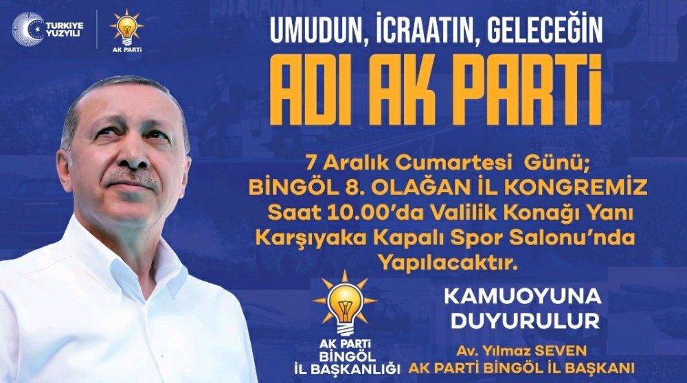 8. OLAĞAN KONGRESİ 7 ARALIKTA  YAPILACAK