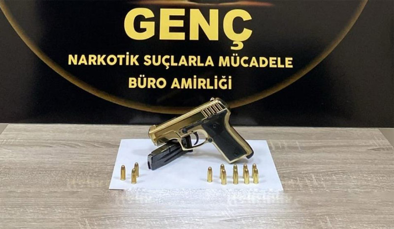 GENÇ`TE  1 ADET TABANCA ELE GEÇİRİLDİ