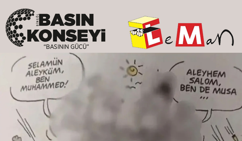 BİNGÖL BASIN KONSEYİN`DEN KARIKATÜR TEPKİSİ